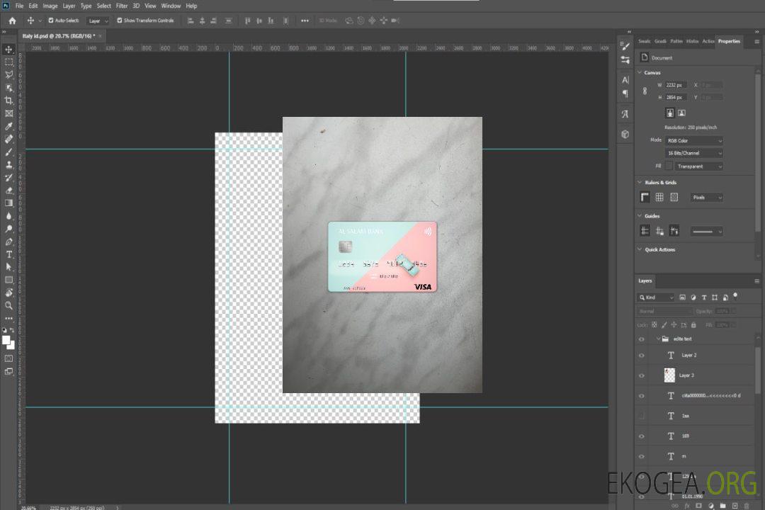 Photolook carte visa Algérie Al Salam Bank , avant template Photolook carte visa Algérie Al Salam Bank , avant template